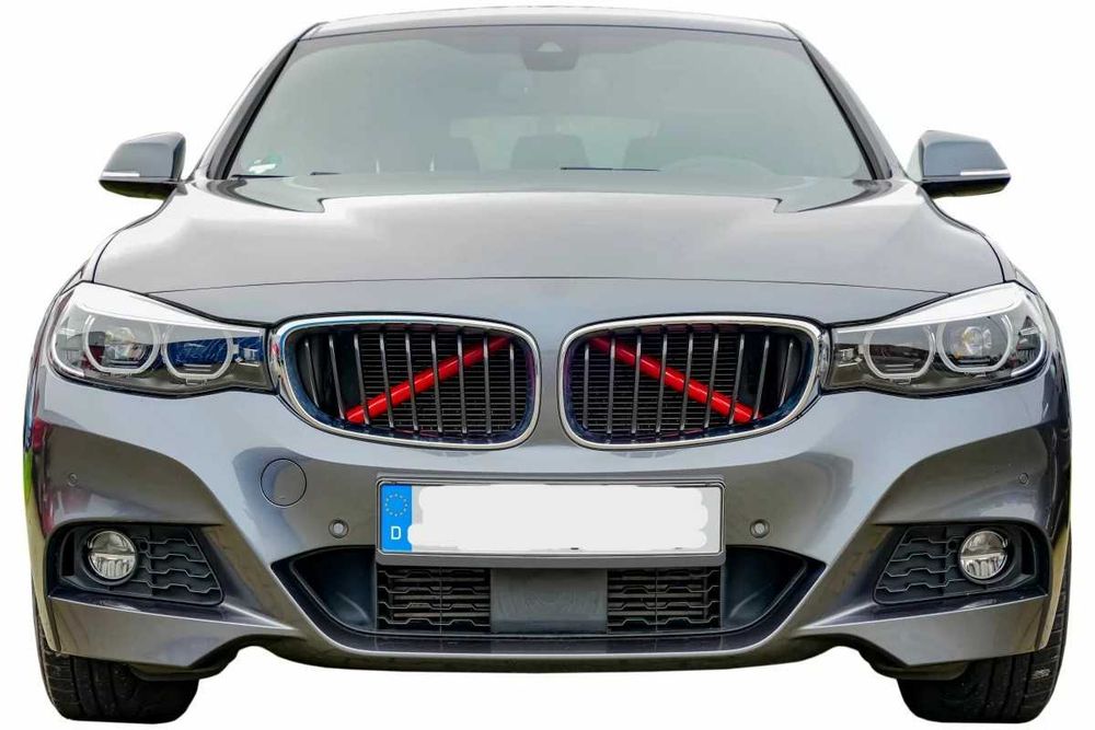 Friso Vermelho em V Grelha BMW Série 1, 2, 3 e 5