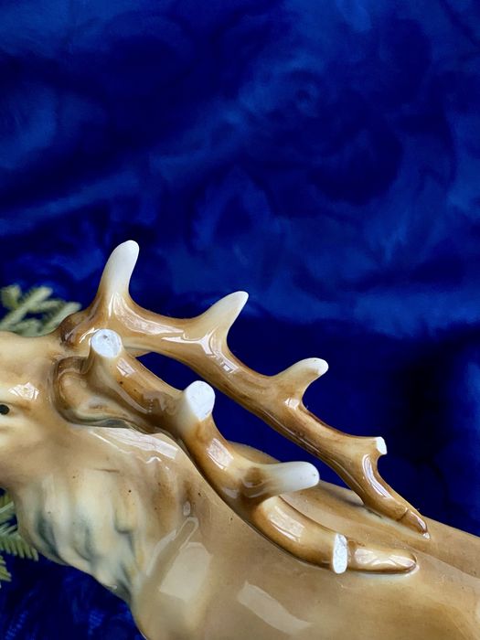 1930-ті! Арт-деко статуетка Німеччина лось фарфор антикварна
