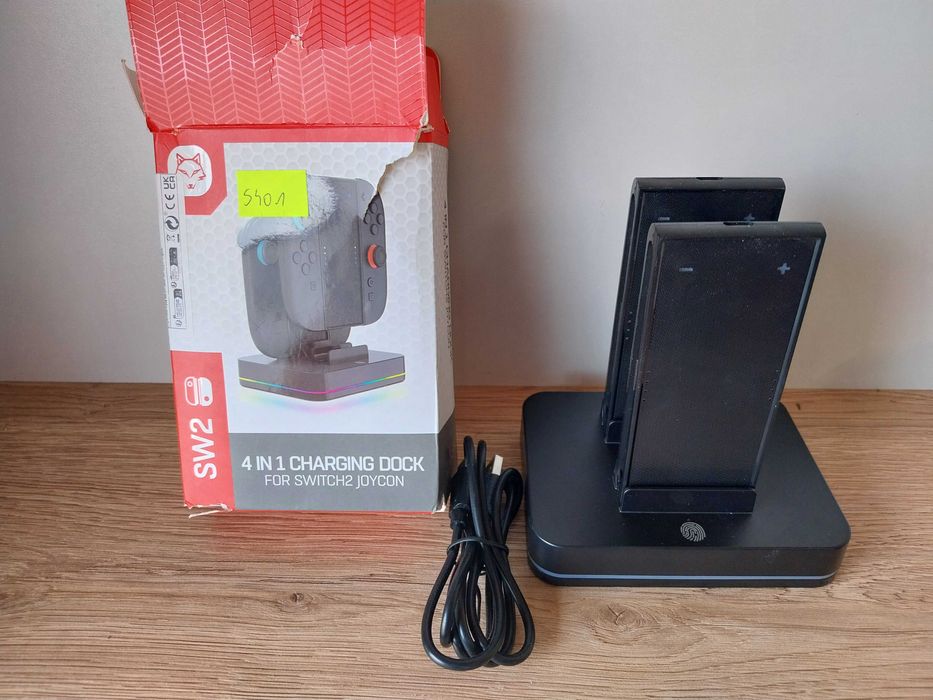 Stacja ładująca Nitendo Switch 2 4w1 RGB S401