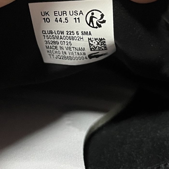 Оригінал! Lacoste Club Low 41-47 (26-30 см)