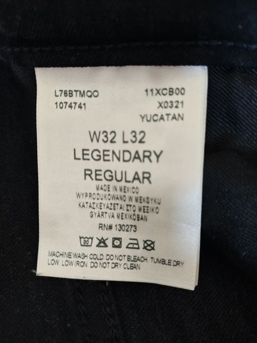 Jeansy czarne męskie Lee legendarny edition rozmiar 32/32