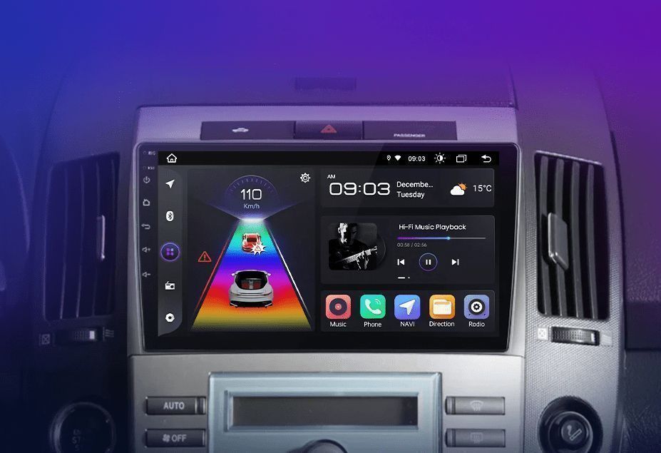Radio Android 9” CarPlay Android Auto – Toyota Corolla Verso 04–09 PL