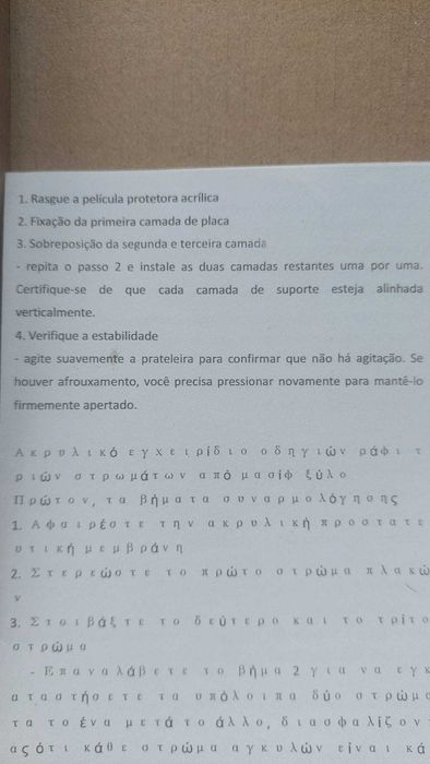 Suporte de exibição em acrílico e madeira
