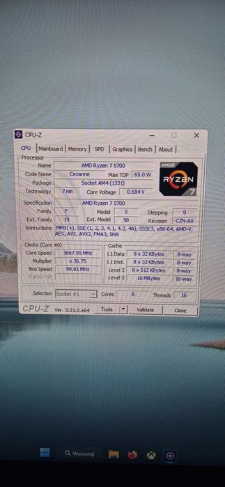 Procesor Ryzen 7 5700 .