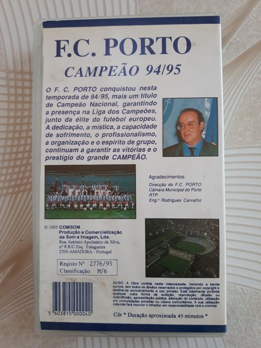 VHS F. C. Porto Campeão Nacional 94/95