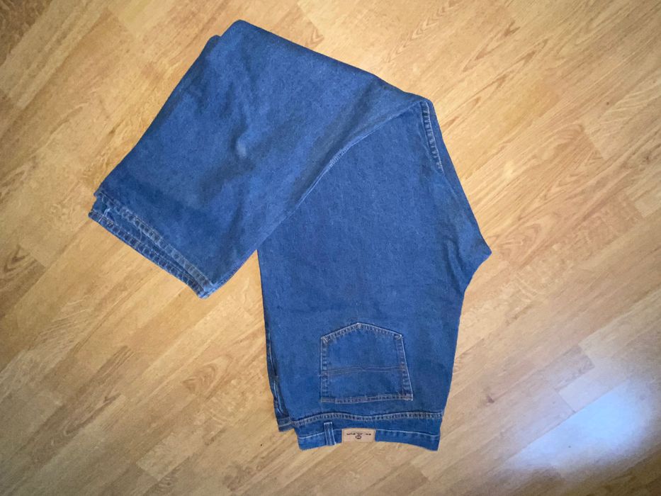 Spodnie jeansowe Big pas 124-128 * Dl 117 ciemne