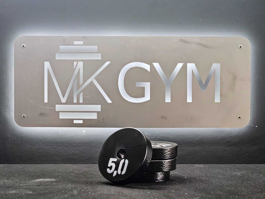 Obciążenie na siłownię 5kg talerze stalowe na hantle (zawiera 23% VAT)