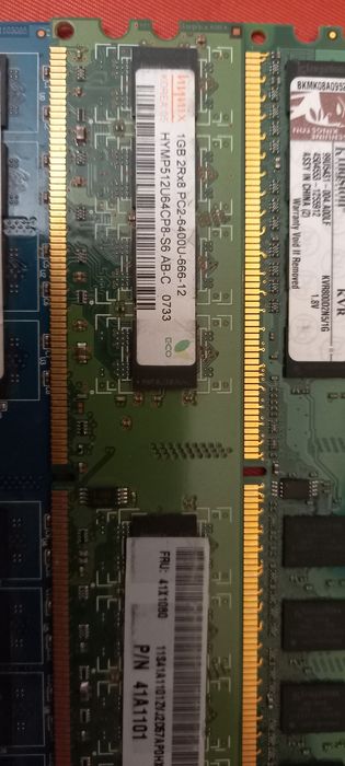 Память RAM DDR2, 4 Gb Гб, 4 планки по 1 Gb Гб