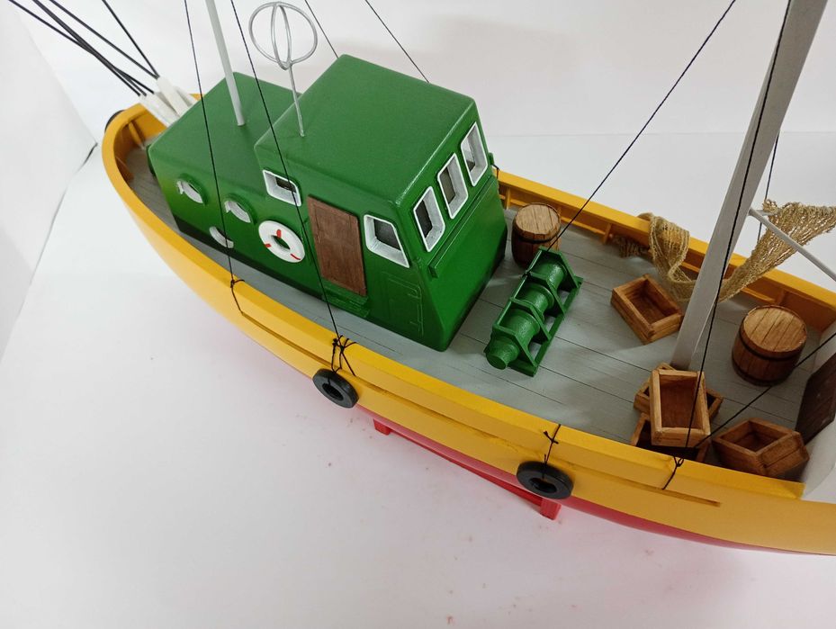 Model Kutra Rybackiego KUTER RYBACKI Z POLSKIEGO MORZA statek okręt