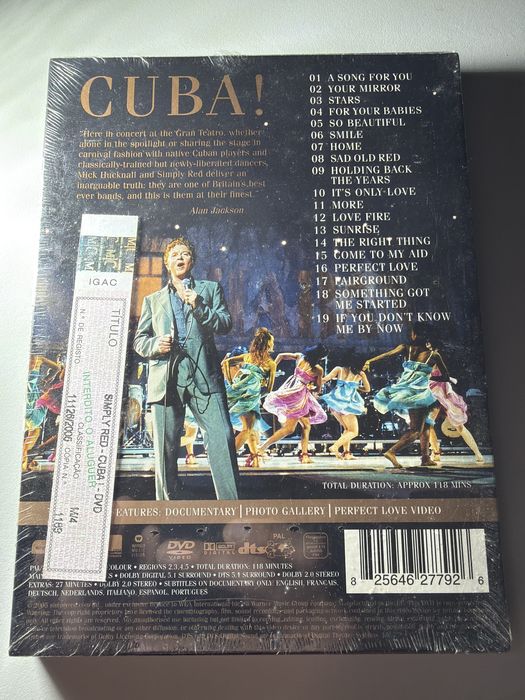 Simply Red - Cuba! Live at El Gran Teatro (DVD) | NOVO / SELADO