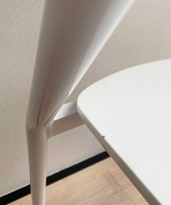 Krzesło białe duńskie nowoczesne | skandynawski design | do stołu