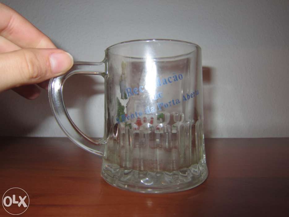 Caneca de Vidro "Recordação de São Bento da Porta Aberta"