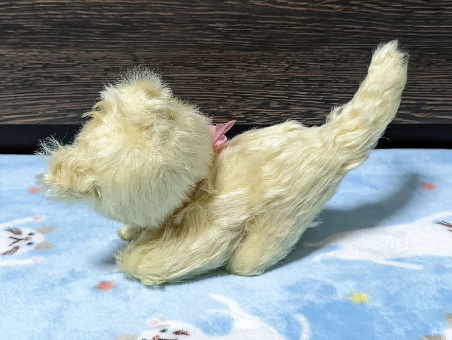 Мягкая игрушка коллекционная винтажная кошка, мохеровый кот, котик