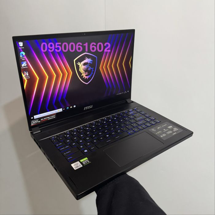 Ігровий ноутбук MSI i7 10870, Rtx 3070, 300Hz