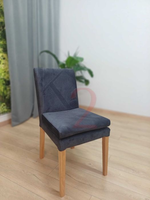 Krzesło DREWNIANE do jadalni, krzesła DĘBOWE tapicerowane, zmywalne