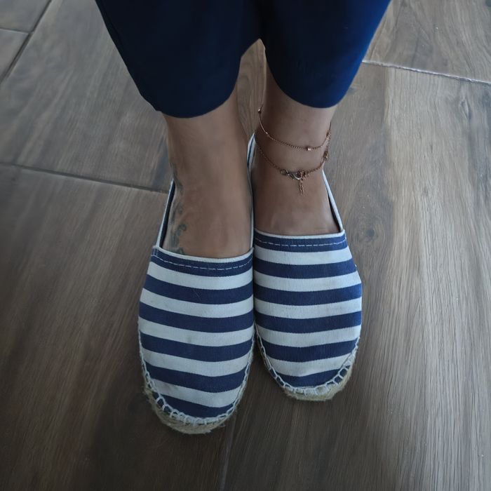 Espadryle w paski tenisówki