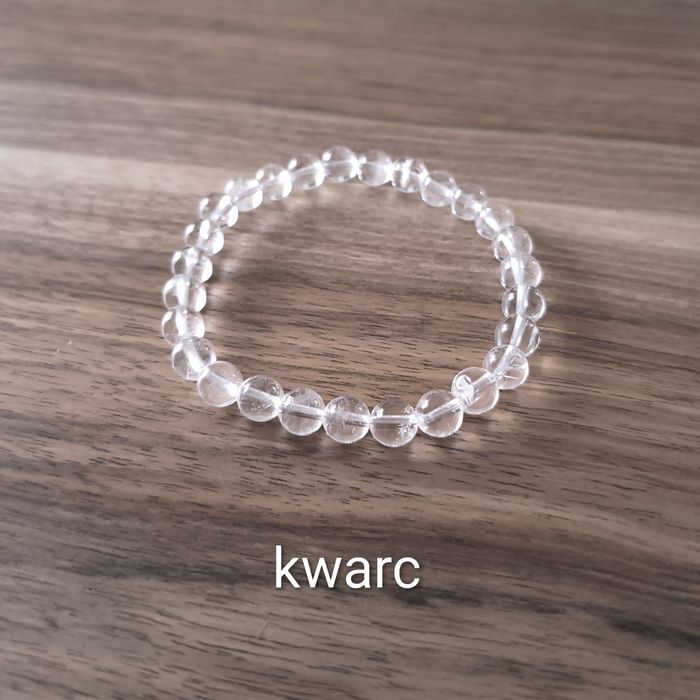 Bransoletka z KAMIENI NATURALNYCH - kwarc
