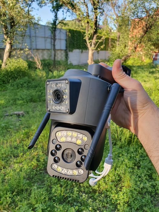 Камера відеонагляду 4G подвійна камера видеонаблюдения SC03 4G