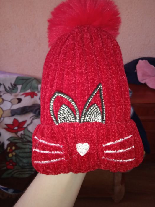 Шапка,шапочка,кіця,Зимова