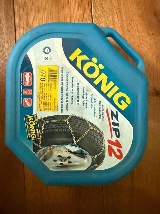 Łańcuchy śnieżne Konig ZIP 12 - STAN JAK NOWE!!!