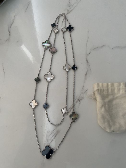 Van Cleef & Arpels Alhambra, бижутерия длинное колье