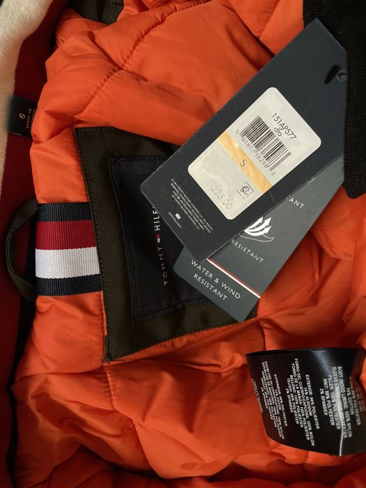 -55%$ S 44 46 M 48 Tommy Hilfiger куртка бомер парка пуховик зеленый