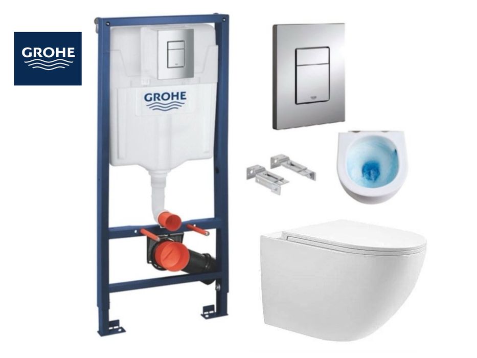 Інсталяція GROHE Rapid SL з унітазом KollerPool Round Tornado  3.0
