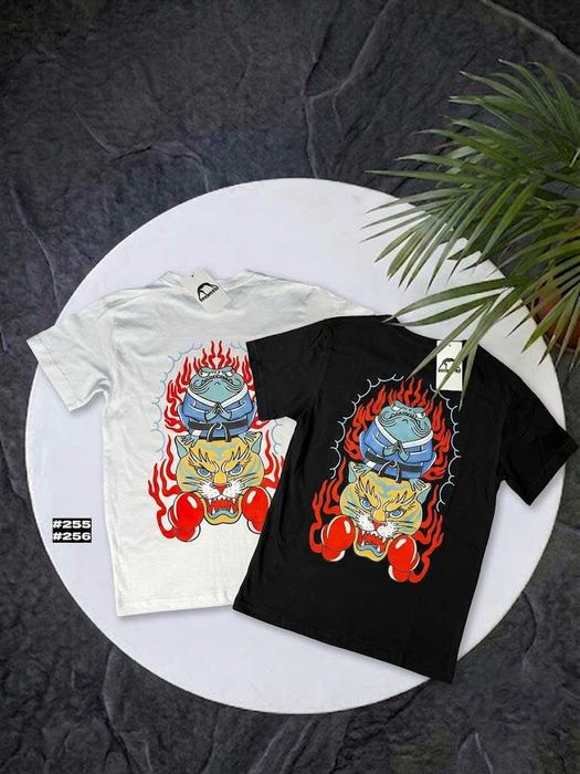 Большой Принт MANTO x Panku • Новая Футболка МАНТО Панку • XS S M L XL XXL