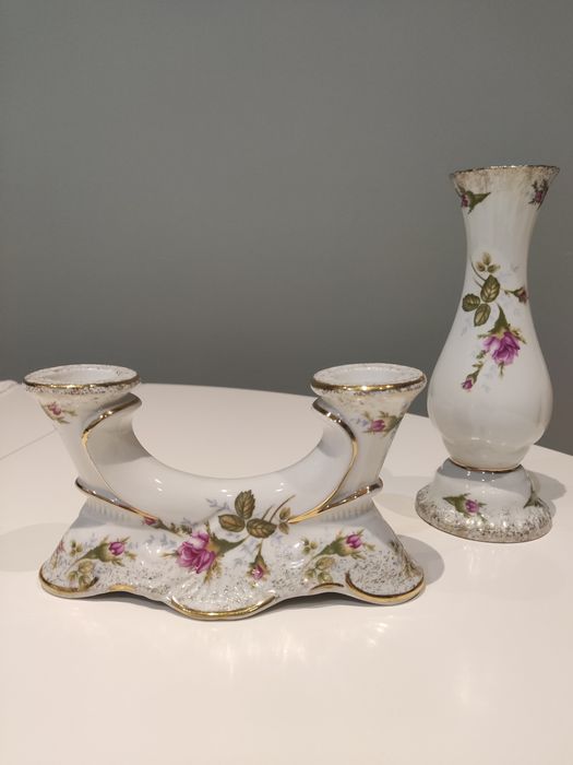 Porcelana Chodzież świecznik