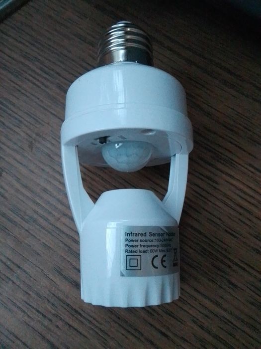 Датчик движения под лампу е27 патрон 12v лента