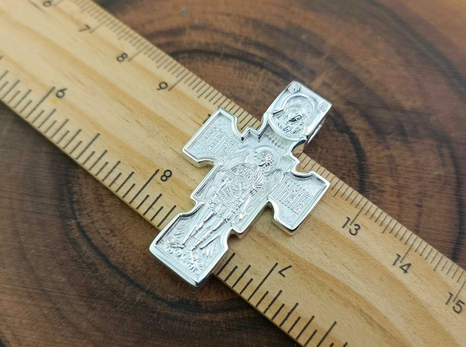 Серебряный крест с Архангелом Михаилом. Срібний хрест Архангел Міхаїл