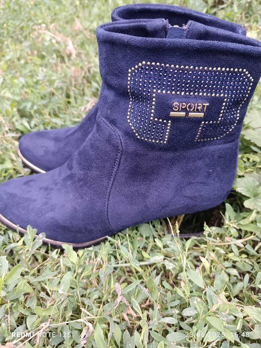 Замшеві сапожки 40 розмір
