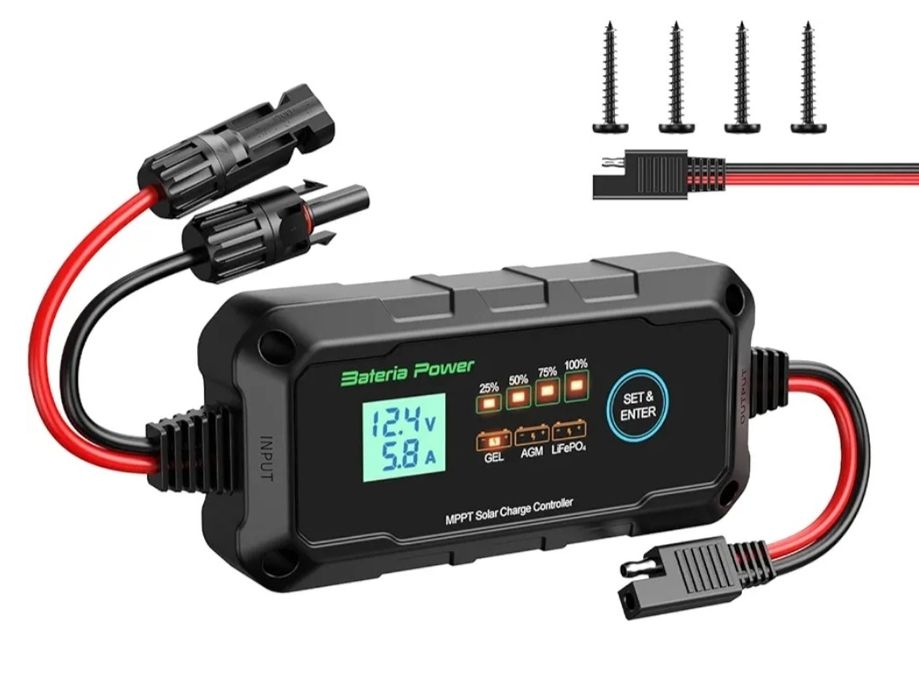 Bateria Power MPPT Solarny regulator ładowania 12 V do paneli słoneczn