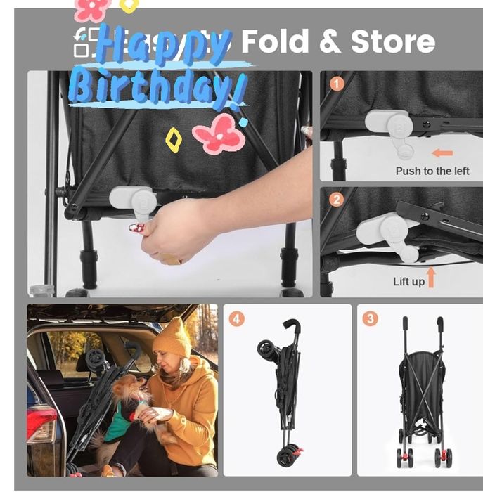 Carrinho de passeio pet