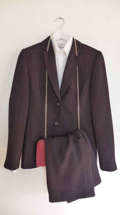 Polski garnitur luksusowa garsonka Żakiet Marynarka Spódnica 36 S 38 M