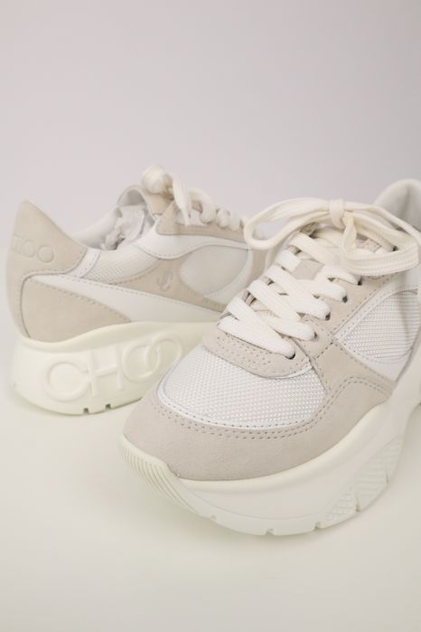 Buty damskie Jimmy Choo, trampki, rozmiar 34,5, białe, NOWE, obuwie codzienne, sportowe SCH4435