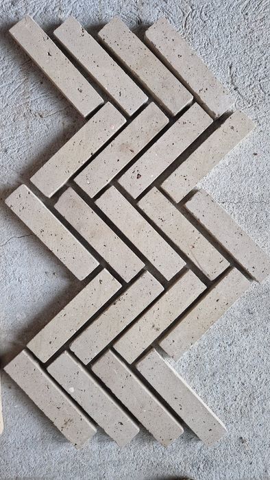KOŃCÓWKA cegła na ścianę płytki z cegły lico środki szare kalibrowane