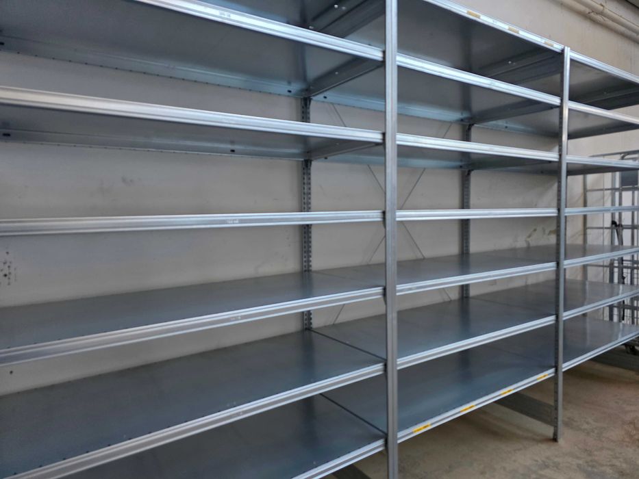 Regał Magazynowy 62x220x400cm Półka Metalowy Ocynk Garaż Warsztat Piwnica