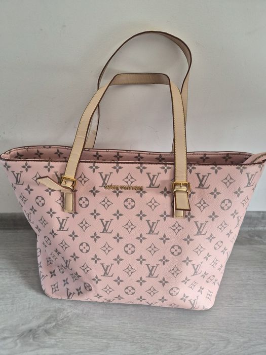 Louis Vuitton rozowa klasyczna shopperka