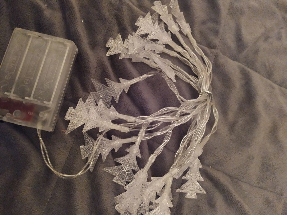 Lampki choinkowe, kształt choinki, NOWE, we wzory