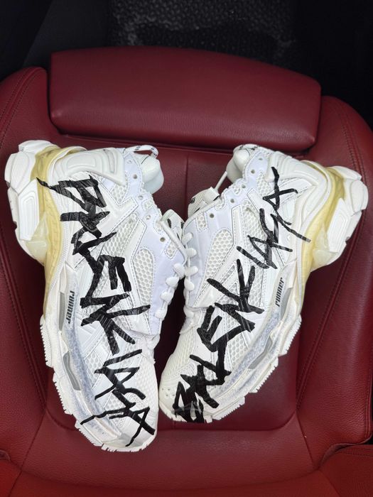 (БЕЗ ПЕРЕДОПЛАТИ) Balenciaga Runner Graffiti White баленсіага раннер