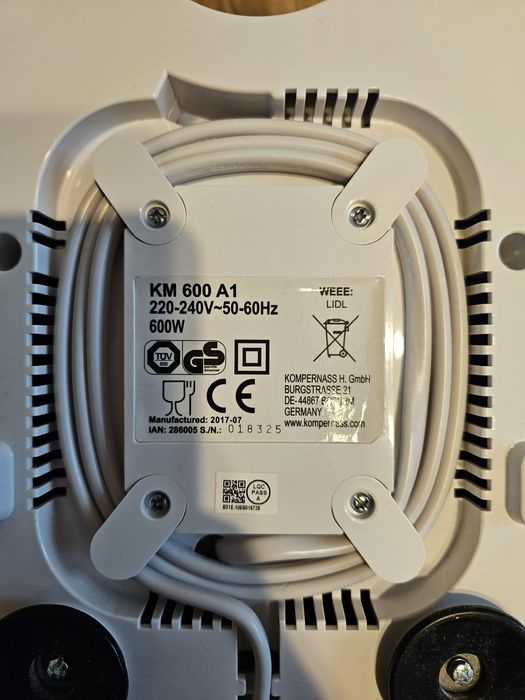 Robot kuchenny, planetarny KM 600 A1