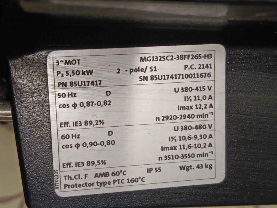 Silnik elektryczny 5.5kW