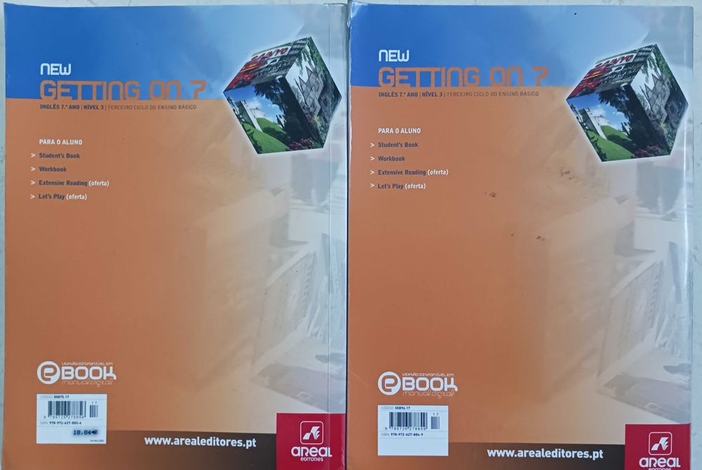 Manual, Workbook e Extensible Reading "New Getting On 7" 7º Ano