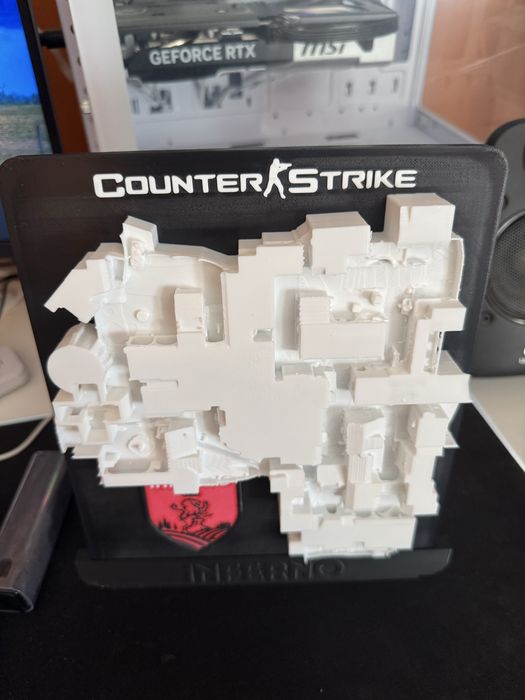 Mapa Inferno em relevo