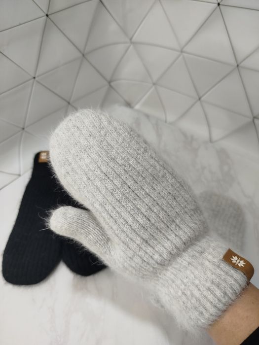 Рукавиці, рукавички ангора, ангорка /кролик, теплі зимові жіночі