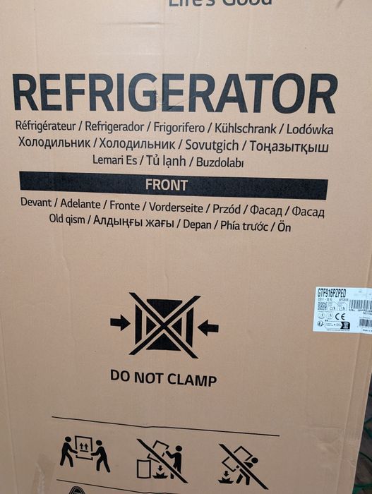 Frigorífico combinado LG - No Frost - 184 cm - 592 L - Inox - Novo c/garantia