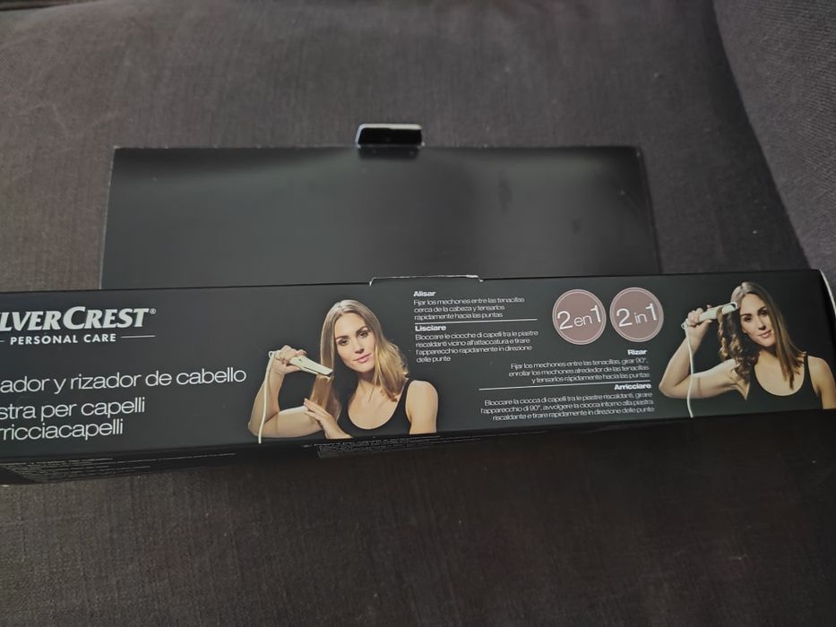 Prancha para cabelo.