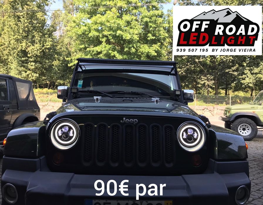 Ópticas led 7 polegadas