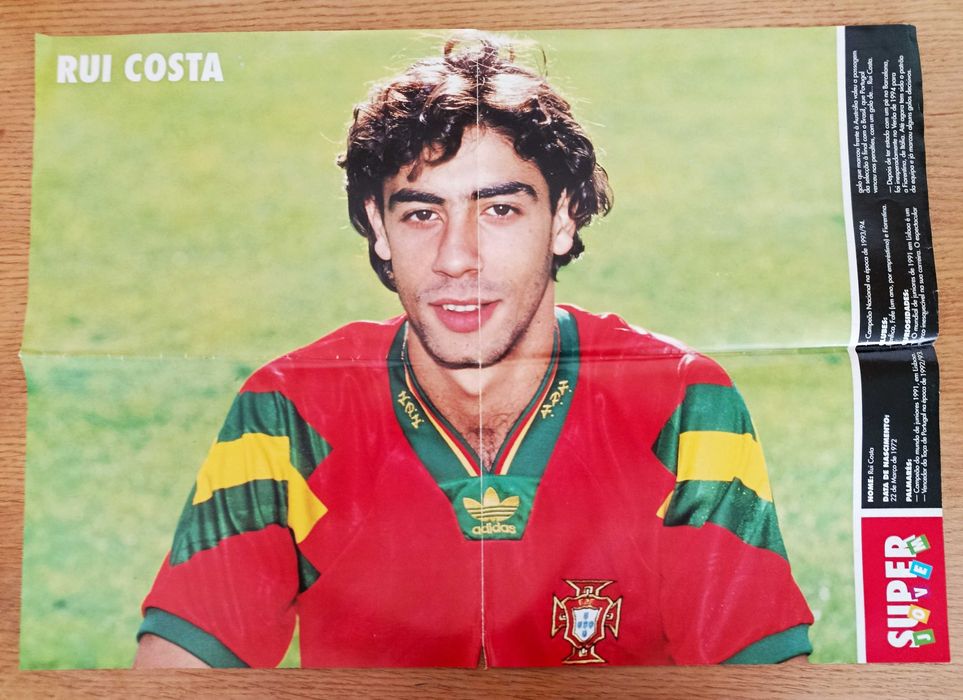 Revista Mundial + poster Rui Costa e Michel Preud'Homme
